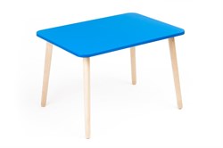 Детский столик Polli Tolli Джери голубой (Цвет столешницы:Голубой, Цвет ножек стола:Береза) - фото 24948