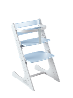 Комплект растущий стул и жесткий ограничитель Конёк Горбунёк Комфорт  (Бело-небесный) - фото 34271