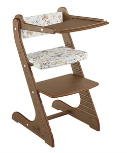 Комплект для кормления растущий стул и подушки Конёк Горбунёк Стандарт (Орех, Бабочки) - фото 36076