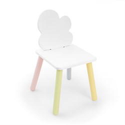 Детский стул Rolti Baby «Облачко» (белый/белый/цветной, массив березы/мдф) - фото 38534