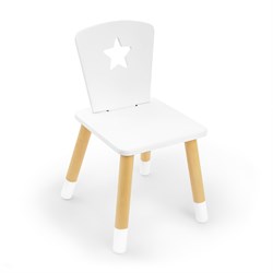 Детский стул Rolti Baby «Звезда» (белый/белый/береза, массив березы/мдф) - фото 38561