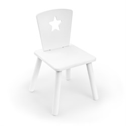 Детский стул Rolti Baby «Звезда» (белый/белый/белый, массив березы/мдф) - фото 38564