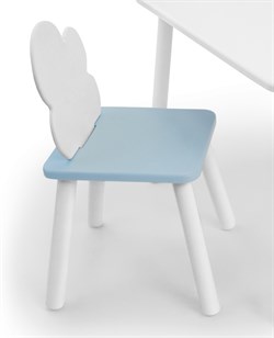 Детский стул Облачко (Белый/Голубой/Белый) - фото 39071
