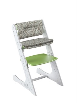 Комплект растущий стул и подушки Конёк Горбунёк Комфорт  (Бело-зеленый, Арабика) - фото 39273