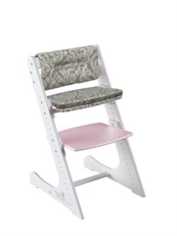 Комплект растущий стул и подушки Конёк Горбунёк Комфорт  (Бело-сакура, Арабика) - фото 39445