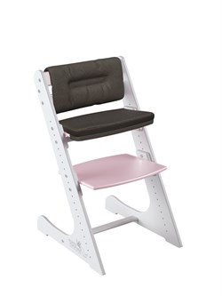 Комплект растущий стул и подушки Конёк Горбунёк Комфорт  (Бело-сакура, Шоколад) - фото 39451