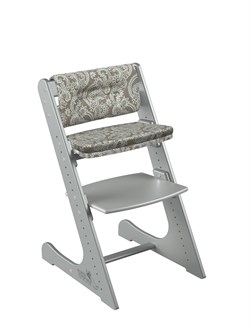 Комплект растущий стул и подушки Конёк Горбунёк Комфорт  (Серый металлик, Арабика) - фото 39487