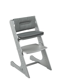 Комплект растущий стул и подушки Конёк Горбунёк Комфорт  (Серый металлик, Графит) - фото 39493