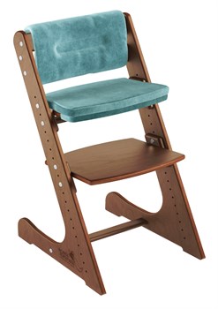 Комплект растущий стул и подушки Конёк Горбунёк Комфорт  (Орех, Волна) - фото 40265