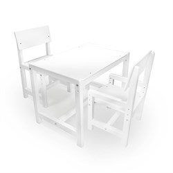Детский растущий комплект стол и два стула  Я САМ "Лофт" (Белый, Белый) - фото 41647