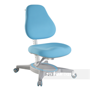 Ортопедическое детское кресло FunDesk Primavera I (Цвет обивки:Голубой, Цвет каркаса:Серый)