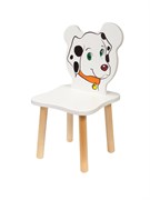 Детский стульчик Polli Tolli Джери Далматинец (Цвет сиденья и спинки стула:Белый, Цвет каркаса:Береза)