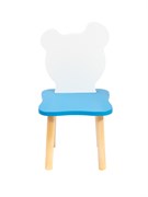 Детский стульчик Polli Tolli Джери Бело-голубой (Цвет сиденья и спинки стула:Бело-голубой, Цвет каркаса:Береза)