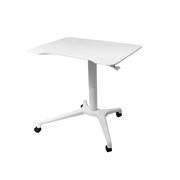 Пневматический стол Rifforma-08 (Цвет столешницы:Белый, Цвет ножек стола:Белый)