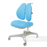 Подростковое кресло для дома FunDesk Bello II (Цвет обивки:Голубой, Цвет каркаса:Серый)
