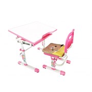 Комплект растущая парта и стул с чехлом Rifforma SET-10 (Розовый)