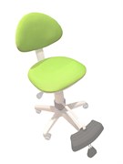 Кресло компьютерное Первый стиль Ergo-kids c подножкой (Зеленый)