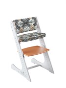 Комплект растущий стул и подушки Конёк Горбунёк Комфорт  (Бело-оранжевый, Лабиринт)