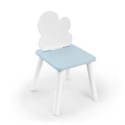 Детский стул Rolti Baby «Облачко» (белый/голубой/белый, массив березы/мдф)