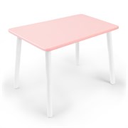 Детский стол Rolti Baby (розовый/белый, массив березы/мдф)