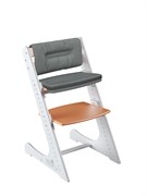 Комплект растущий стул и подушки Конёк Горбунёк Комфорт  (Бело-оранжевый, Графит)
