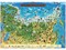 Россия для детей Globen "Карта Нашей Родины" 59х42 (Цвет товара:Зеленый) - фото 21437
