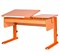 Парта для дома Астек ТВИН-2 с органайзером (Цвет столешницы:Бук, Цвет ножек стола:Оранжевый) - фото 22523