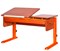 Парта для дома Астек ТВИН-2 с органайзером (Цвет столешницы:Яблоня, Цвет ножек стола:Оранжевый) - фото 22588