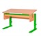 Парта для школьника для дома Астек МОНО-2 с органайзером (Цвет столешницы:Бук, Цвет ножек стола:Зеленый) - фото 22756