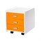 Тумба Астек Лидер 3 ящика с цветными фасадами (Цвет товара:Оранжевый) - фото 23301
