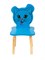 Детский стульчик Polli Tolli Джери Киса (Цвет сиденья и спинки стула:Голубой, Цвет каркаса:Береза) - фото 24937