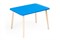 Детский столик Polli Tolli Джери голубой (Цвет столешницы:Голубой, Цвет ножек стола:Береза) - фото 24948