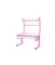Парта для дома Астек МОНО-2 с надстройкой и выдвижным органайзером (Цвет столешницы:Белый, Цвет ножек стола:Розовый) - фото 25170