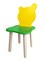 Детский стульчик Polli Tolli Джери Зелено-желтый (Цвет сиденья и спинки стула:Зелено-желтый, Цвет каркаса:Береза) - фото 25600