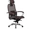 Эргономическое офисное кресло Metta SAMURAI S-2.03 (Цвет обивки:Темно коричневый, Цвет каркаса:Серебро) - фото 25986