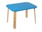 Детский столик Polli Tolli Мордочки голубой (Цвет столешницы:Голубой, Цвет ножек стола:Береза) - фото 26049