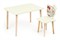 Комплект детской мебели Polli Tolli Джери с ванильным столиком (Цвет столешницы:Ваниль, Цвет сиденья и спинки стула:Ваниль) - фото 26071