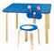 Комплект детской мебели Polli Tolli Мордочки с голубым столиком (Цвет столешницы:Голубой, Цвет сиденья и спинки стула:Голубой) - фото 26079