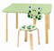 Комплект детской мебели Polli Tolli Мордочки с салатовым столиком (Цвет столешницы:Салатовый, Цвет сиденья и спинки стула:Салатовый) - фото 26095