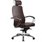 Эргономическое офисное кресло Metta SAMURAI KL-2.03 (Цвет обивки:Темно коричневый, Цвет каркаса:Серебро) - фото 26195