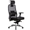 Эргономическое офисное кресло Metta SAMURAI SL-3.03 (Цвет обивки:Черный, Цвет каркаса:Серебро) - фото 26248