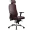 Эргономическое офисное кресло Metta SAMURAI KL-3.03 (Цвет обивки:Темно бордовый, Цвет каркаса:Серебро) - фото 26298