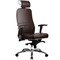 Эргономическое офисное кресло Metta SAMURAI KL-3.03 (Цвет обивки:Темно коричневый, Цвет каркаса:Серебро) - фото 26301