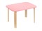 Детский столик Polli Tolli Мордочки розовый (Цвет столешницы:Розовый, Цвет ножек стола:Береза) - фото 27622