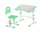 Комплект парта и стул трансформеры Fundesk Vivo 2 (Цвет столешницы:Зеленый, Цвет ножек стола:Белый) - фото 28250