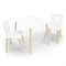 Детский комплект стол и два стула «Корона» Rolti Baby (белый/цветной, массив березы/мдф) - фото 38483
