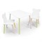 Детский комплект стол и два стула «Мишка» Rolti Baby (белый/цветной, массив березы/мдф) - фото 38490