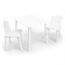 Детский комплект стол и два стула «Облачко» Rolti Baby (белый/белый, массив березы/мдф) - фото 38491