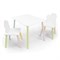 Детский комплект стол и два стула «Облачко» Rolti Baby (белый/цветной, массив березы/мдф) - фото 38494