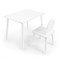 Детский комплект стол и стул «Облачко» Rolti Baby (белый/белый, массив березы/мдф) - фото 38495